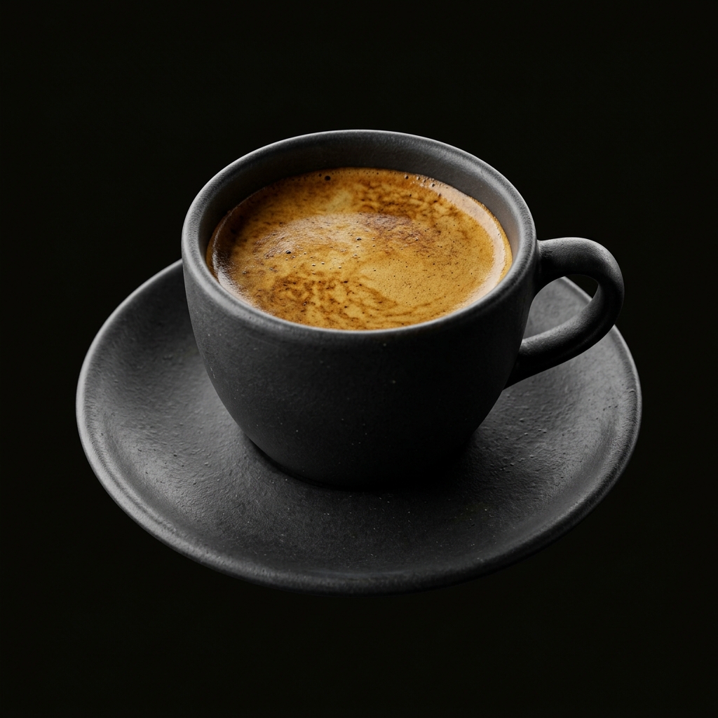 Specialty highland coffee in handcrafted ceramic tasting cup
